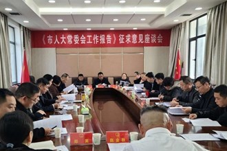 市領導到鼎城區(qū)征求《市人大常委會工作報告（征求意見稿）》意見建議