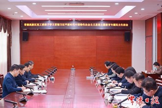 曹志強(qiáng)參加指導(dǎo)常德高新區(qū)黨工委班子主題教育專題民主生活會