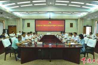 羅毅君主持召開常德市對口幫扶沅陵縣鄉(xiāng)村振興工作座談會