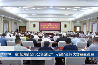 常德市規(guī)范全市公務(wù)活動(dòng)“一碼通”交納伙食費(fèi)交通費(fèi)