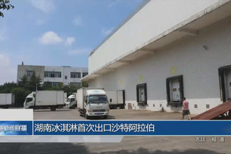 湖南冰淇淋首次出口沙特阿拉伯