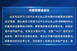 羅毅君主持召開市委常委會會議