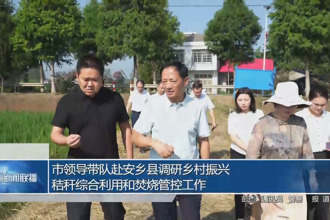 市領(lǐng)導(dǎo)赴安鄉(xiāng)縣調(diào)研鄉(xiāng)村振興、秸稈綜合利用和焚燒管控工作