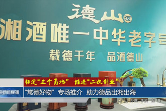 “常德好物”專場推介 助力德品出湘出海